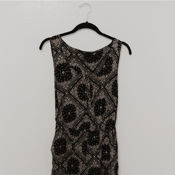 Pants - Black Printed Jumpsuit